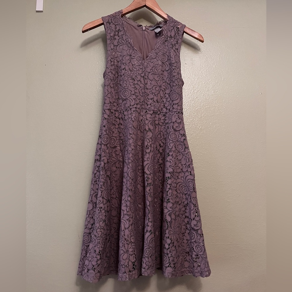 H&M Purple Lace Mini Dress